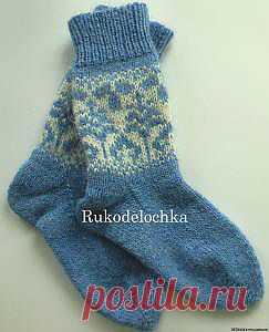 Носки с жаккардом - 16 Августа 2013 - Видеоуроки по вязанию и шитью Натальи Зайцевой