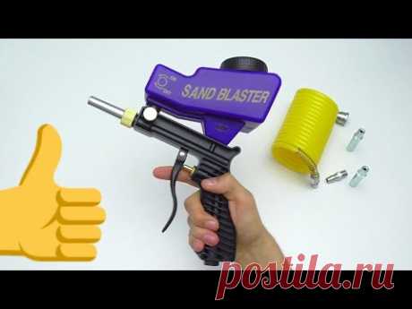 ПРОВЕРЯЕМ ПЕСКОСТРУЙ С ALIEXPRESS Sandblaster Gun LEMATEC