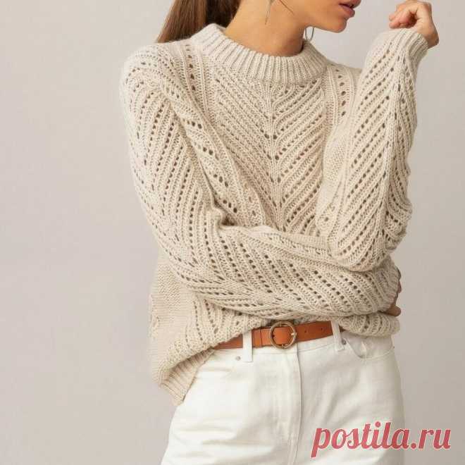 «Весна идёт, весне дорогу!» — 5 ажурных моделей спицами. Схемы прилагаются | Paradosik_Handmade | Яндекс Дзен