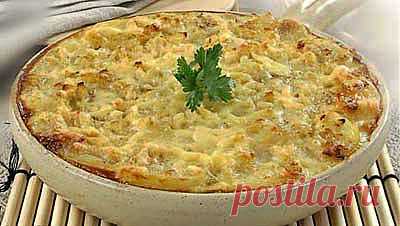 Запеканка из картофеля и цуккини с сыром.