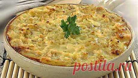 Запеканка из картофеля и цуккини с сыром.