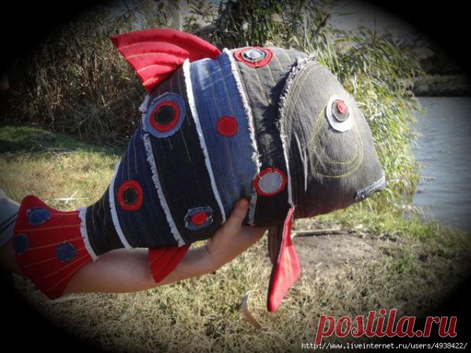 Товары для рукоделия, швейная фурнитура, ткани.
Рыба джинс .