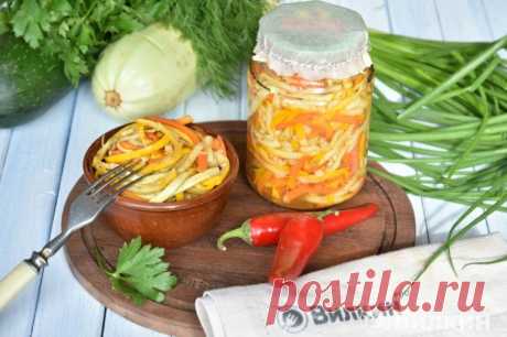 Кабачки по-корейски на зиму - самый вкусный рецепт с фото пошагово