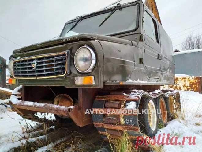 Самодельный гусеничный вездеход с двигателем от 