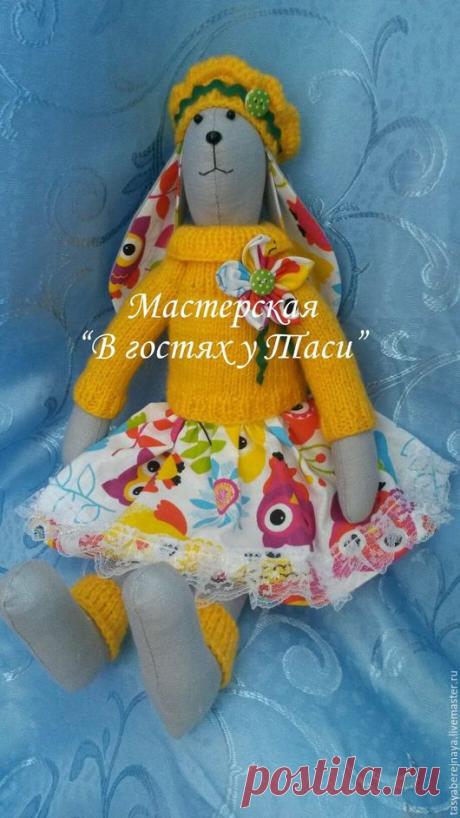 Купить Зайцы Тильды. - комбинированный, заяц, тильда, интерьер, кукла, лён, бязь