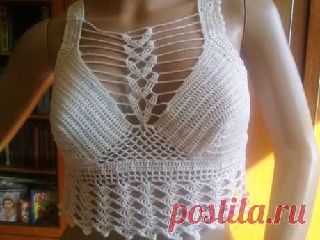 knitted crocheted top knitted t-shirt white top crochet