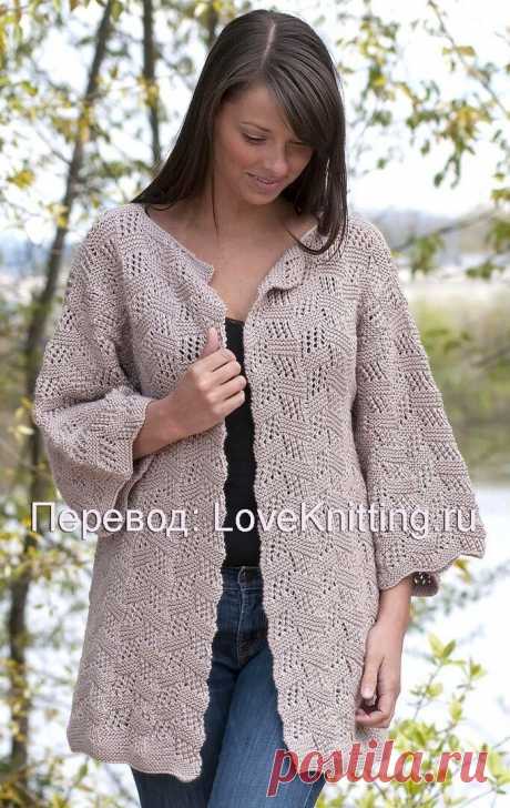 Великолепный кардиган от дизайнера Grace Alexander (Вязание спицами) – Журнал Вдохновение Рукодельницы
