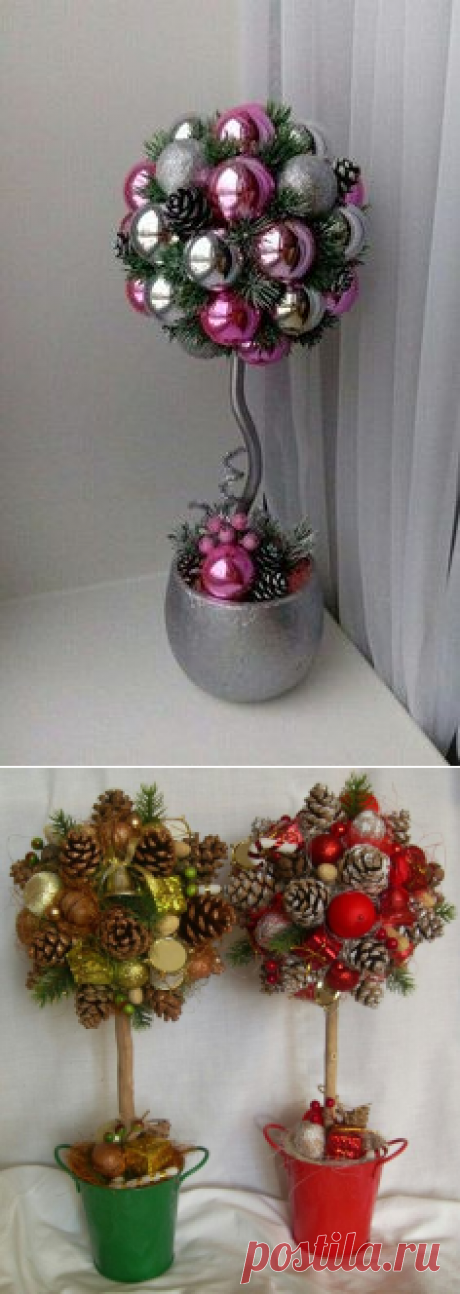 Новогодние топиарии &amp;mdash; DIYIdeas