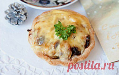 Жульен из креветок в корзиночках / Простые рецепты