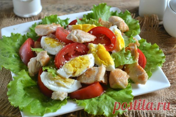 Салат Цезарь с курицей и сухариками - пошаговый рецепт с фото на Повар.ру