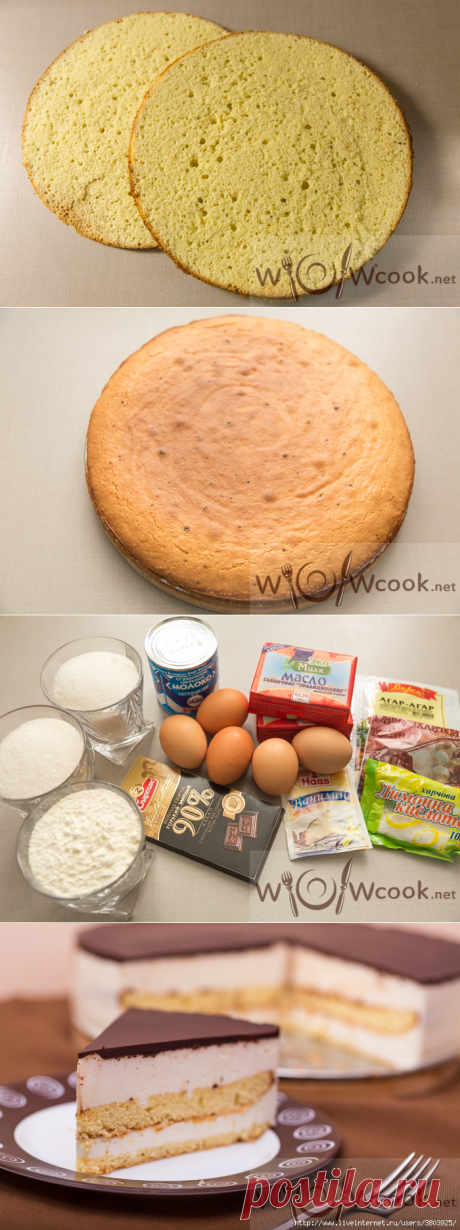 Классический торт «Птичье молоко» по ГОСТу в домашних условиях