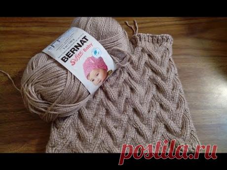 Снуд в один оборот и Варежки. Часть 2 \\Комплект \\ Коса с тенью