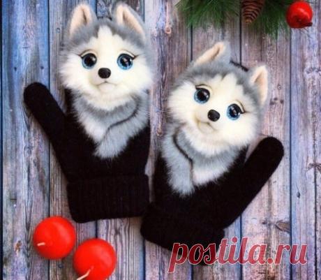 Варежки с животными :)
