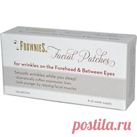Frownies, Пластыри для лица, для кожи на лбу и между глазами, 144 пластыря