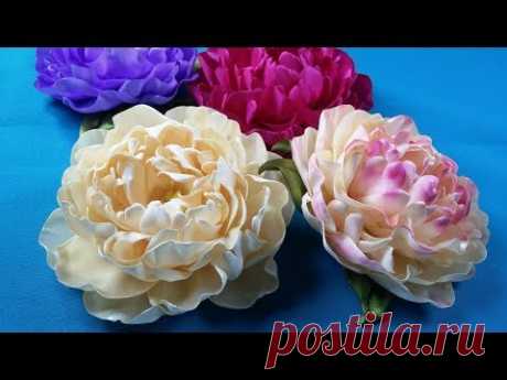 Ribbon's peony/Peony de la cinta/Пион из лент. МК