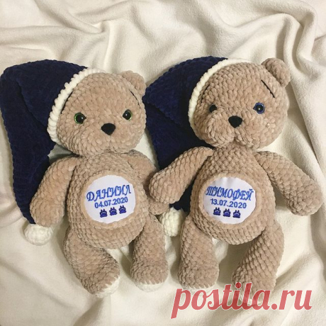 Мягкие игрушки с метрикой на заказ