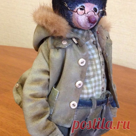 Крот Мол#тедди #теддимедведи#мишкитедди #друзьятедди #подарок#ручнаяработа#handmadebear
