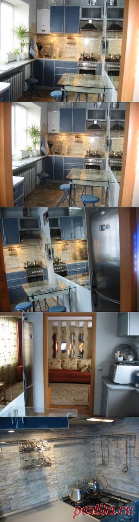 Как из маленькой кухни сделать большую