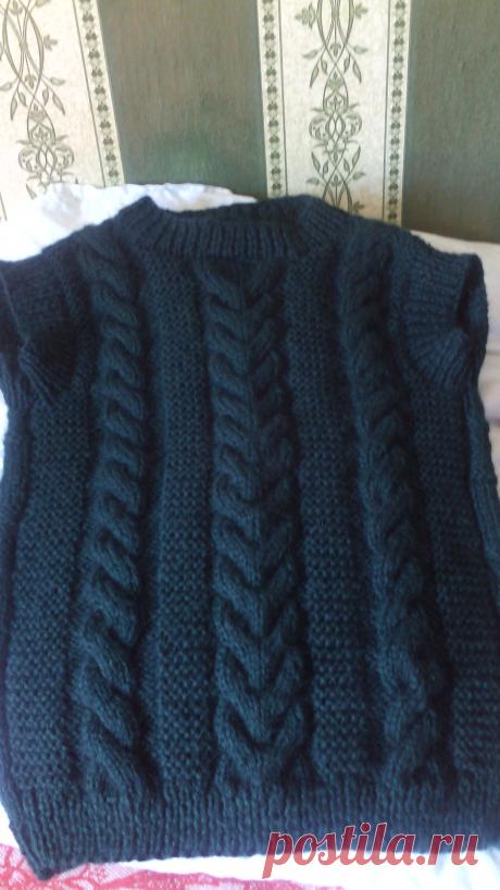 Безрукавка из ангоры рам