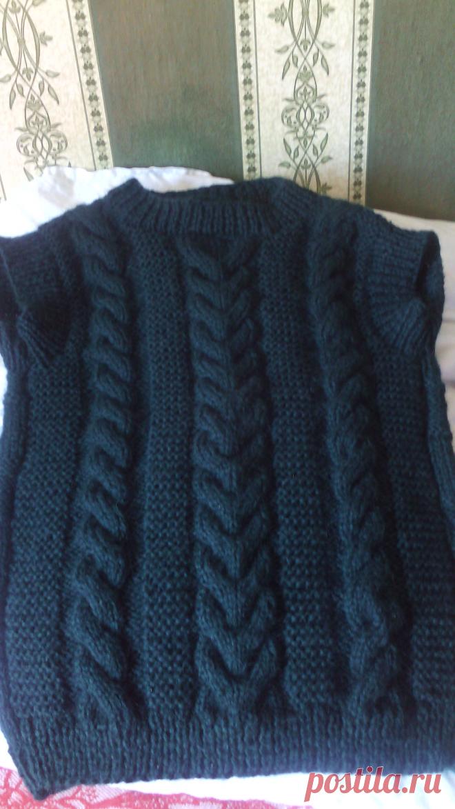 Безрукавка из ангоры рам