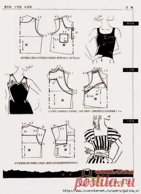 Pattern Making-лифа Технические чертежи.