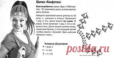 Летние шапочки - вязание крючком.