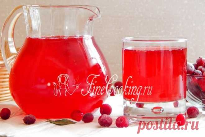 Домашний морс из клюквы - FineCooking.ru