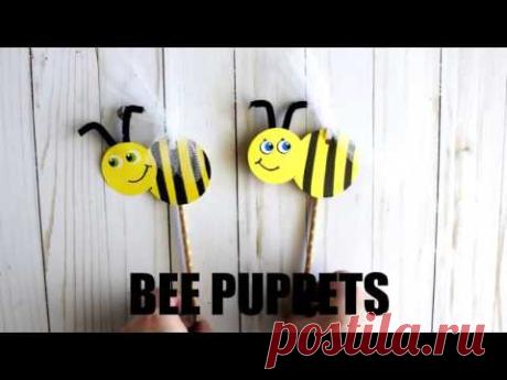 DIY Bee Puppet Craft for Kids