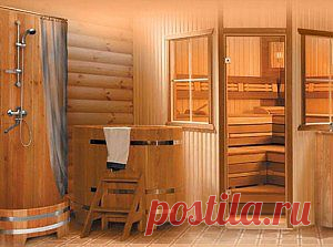 Деревянная купель для бани