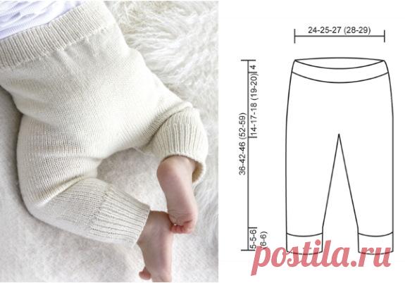 Штанишки для новорожденного спицами 0-1-2-3-4-5-6 месяцев. Схемы, описание для начинающих: простые бесшовные, ажурные. Видео, фото