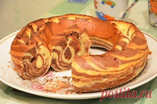 Кекс «Зебра» — безумно вкусный и необычно привлекательный внешне