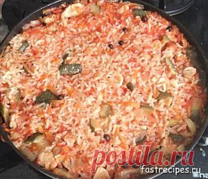Рис с курицей и овощами | Очень быстрые рецепты