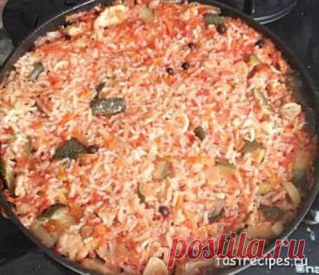 Рис с курицей и овощами | Очень быстрые рецепты