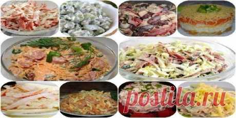 ТОП-10 самых быстрых салатов Просто, вкусно и быстро!