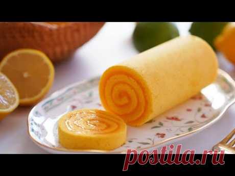 Лимонный рулет 🍋 В таком виде он очень вкусный. / Рецепт лимонного рулета / Лимонный курд