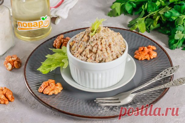 Паштет из сельдерея и грецких орехов - пошаговый рецепт с фото на Повар.ру