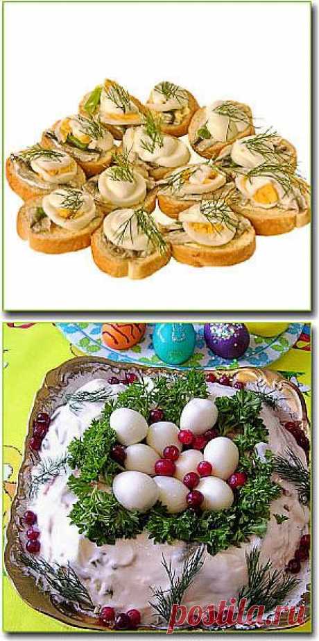Рецепты из яиц к пасхе и крашеные яйца