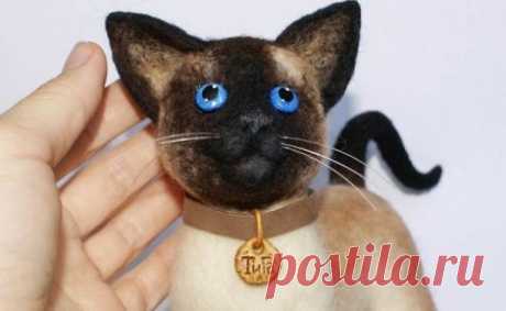 Мастер класс по валянию из шерсти игрушечного кота от автора Ларисы Ивановой