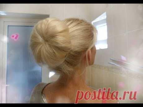 ▶ ПЫШНЫЙ ПУЧОК БЕЗ ШПИЛЕК ♥ Clip Hair Extensions - YouTube