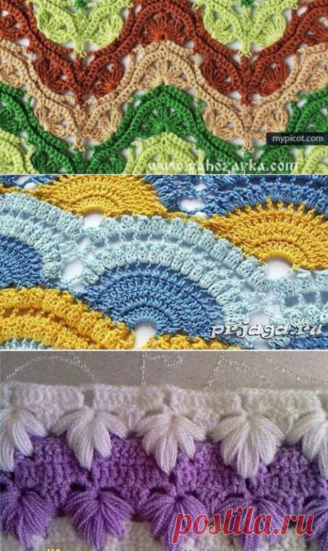 Несколько необычных узоров крючком — HandMade