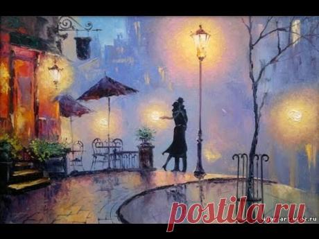 КАК НАРИСОВАТЬ МАСЛОМ "ВЛЮБЛЕННЫЕ В ПАРИЖЕ".Люба Дикер