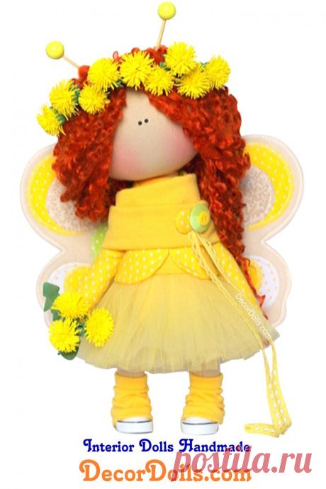 Baby Bee Fabric Doll, Tilda Collection Soft Doll, Cloth Textile Rag Doll, Interior Art Doll by Olga P Hello, dear visitors!This is unique handmade cloth doll created by master Olga Ponomareva (Kazan, Russia). Doll is made BY ORDER. Order production time is 14 - 21 days. FREE SHIPPINGDoll is 30 cm (11.8 inch) tall and made of BEST quality materials.You can order almost any changes in this doll: - hair style and color- c