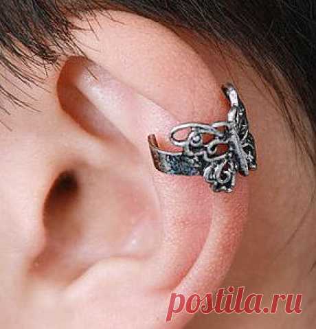 Кафф Бабочка, без прокола ушка
