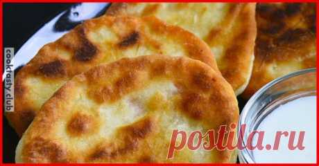 Ароматные, пышные лепешки на кефире