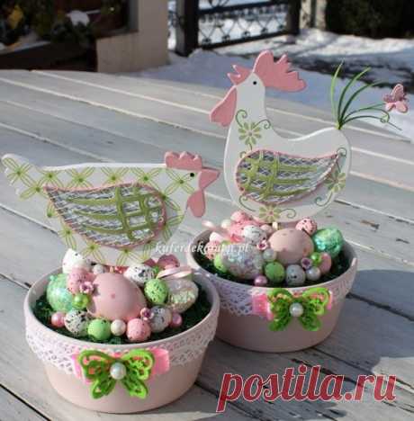 Пасхальные топиарии и декоративные композиции - Handmade-Paradise