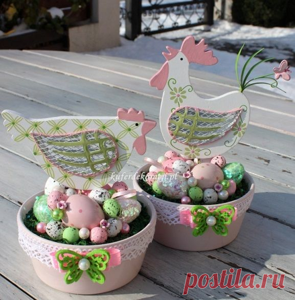 Пасхальные топиарии и декоративные композиции - Handmade-Paradise