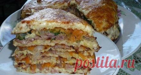 Простой капустный торт / Весёлая кулинария