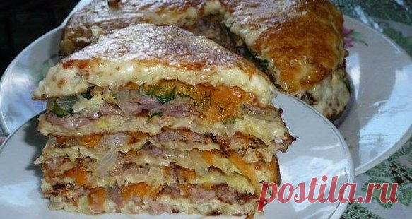 Простой капустный торт / Весёлая кулинария