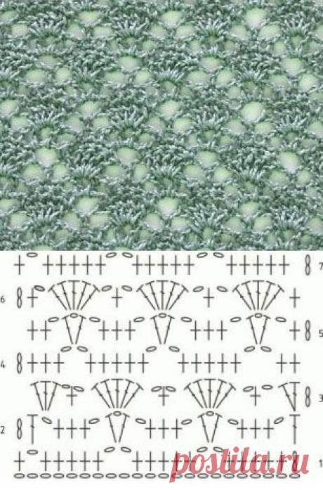 Lace Crochet Stitch Diagram - Knitting Bee