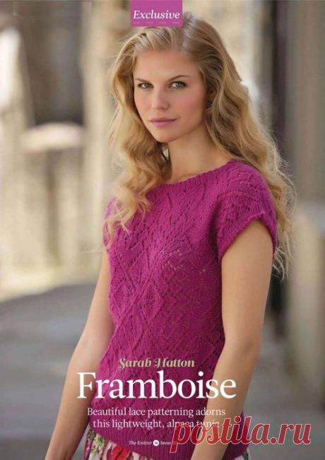 Вязание топа Framboise